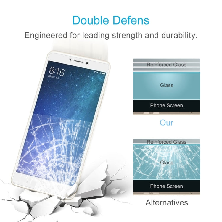 For Xiaomi Mi Max 2 0.3mm 9H Surface Hardness 2.5D Explosion-proof Non-full Screen Tempered Glass Screen Film, For Mi Max 2