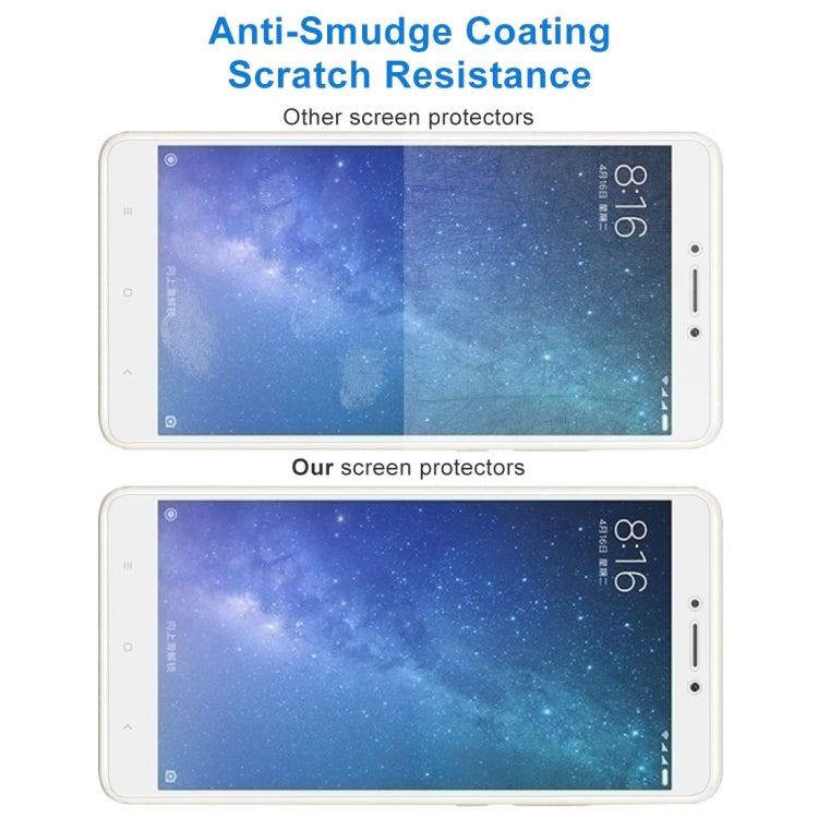 For Xiaomi Mi Max 2 0.3mm 9H Surface Hardness 2.5D Explosion-proof Non-full Screen Tempered Glass Screen Film, For Mi Max 2