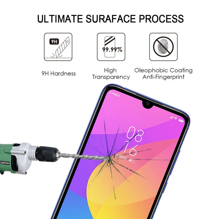 9H Full Screen Tempered Glass Film for Xiaomi Mi CC9, For Xiaomi Mi CC9 (1 PC)
