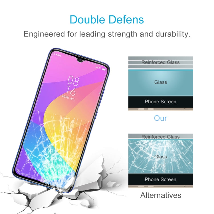 0.26mm 9H 2.5D Tempered Glass Film for Xiaomi Mi CC9, For Xiaomi Mi CC9 (1 PCS)