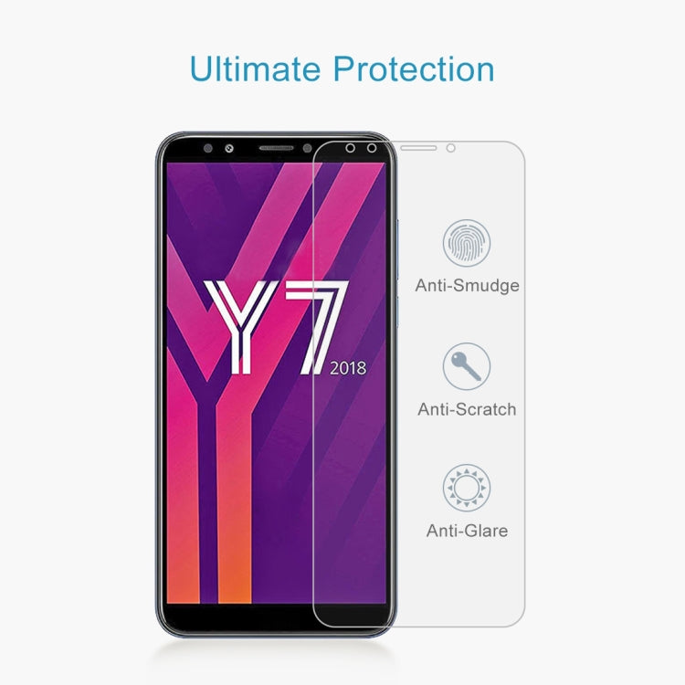0.26mm 9H 2.5D Tempered Glass Film for Huawei Y7 2018, For Y7 2018