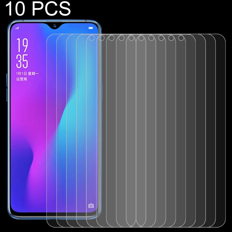 10 PCS 0.26mm 9H 2.5D Tempered Glass Film for OPPO R17 & R17 Pro, For R17(10 PCS)