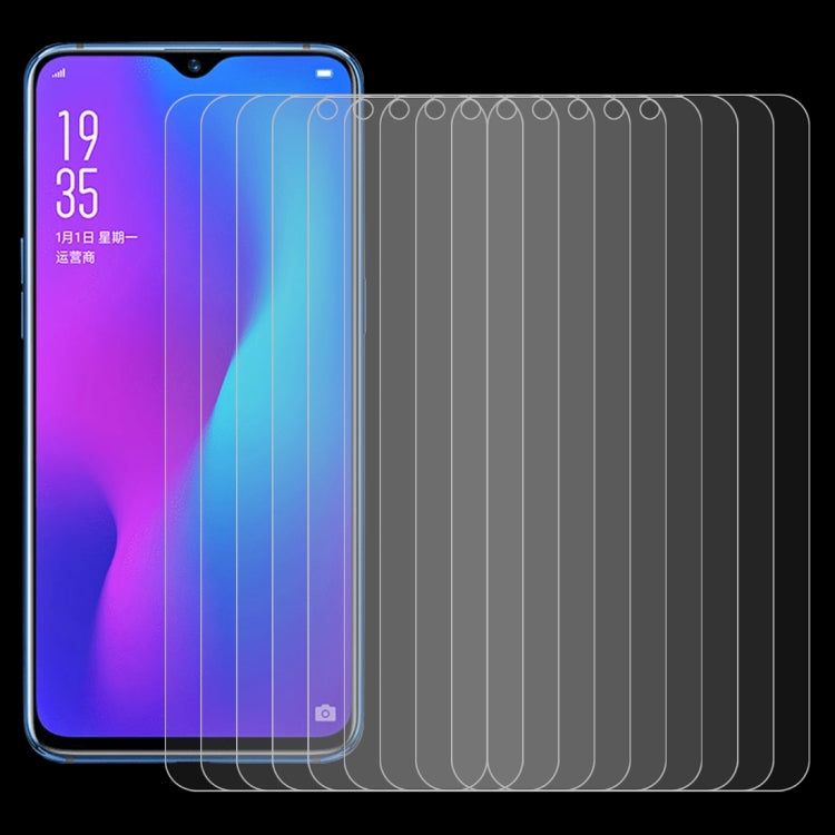 10 PCS 0.26mm 9H 2.5D Tempered Glass Film for OPPO R17 & R17 Pro, For R17(10 PCS)
