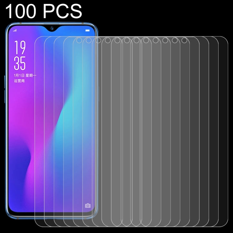 100 PCS 0.26mm 9H 2.5D Tempered Glass Film for OPPO R17 & R17 Pro, For R17(100 PCS)