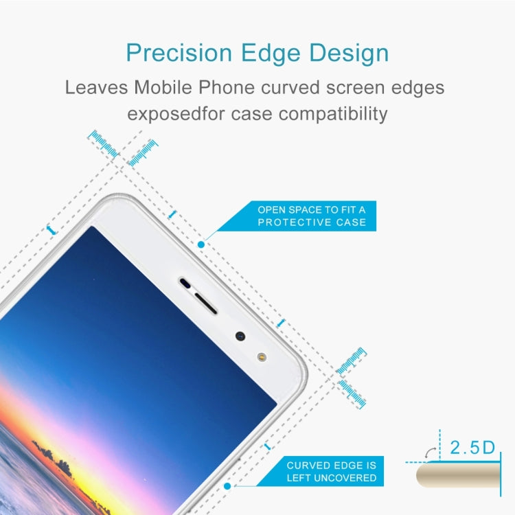 2 PCS for  Huawei Y5 2017 0.3mm 9H Surface Hardness 2.5D Explosion-proof Full Screen Tempered Glass Screen Film, For Y5 2017 (2 PCS)