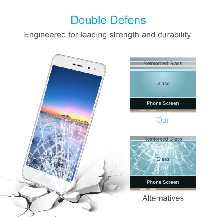 2 PCS for  Huawei Y5 2017 0.3mm 9H Surface Hardness 2.5D Explosion-proof Full Screen Tempered Glass Screen Film, For Y5 2017 (2 PCS)