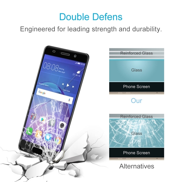 For Huawei Y3 2017 0.3mm 9H Surface Hardness 2.5D Explosion-proof Full Screen Tempered Glass Screen Film, For Y3 2017 (1 PC)