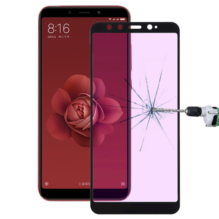 Ultra Thin 9H 3D Anti Blue-ray Full Screen Carbon Fiber Tempered Glass Film for Xiaomi Mi 6X / A2, Xiaomi Mi 6X / A2