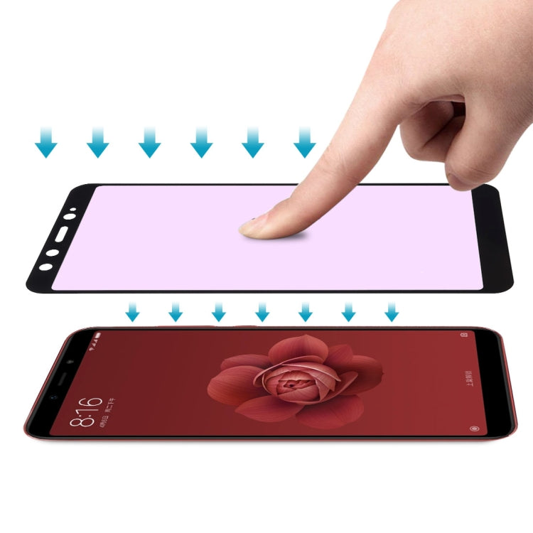 Ultra Thin 9H 3D Anti Blue-ray Full Screen Carbon Fiber Tempered Glass Film for Xiaomi Mi 6X / A2, Xiaomi Mi 6X / A2