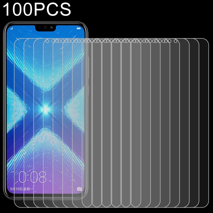 100 PCS 0.26mm 9H 2.5D Explosion-proof Tempered Glass Film for Huawei Honor 8X, Huawei Honor 8X