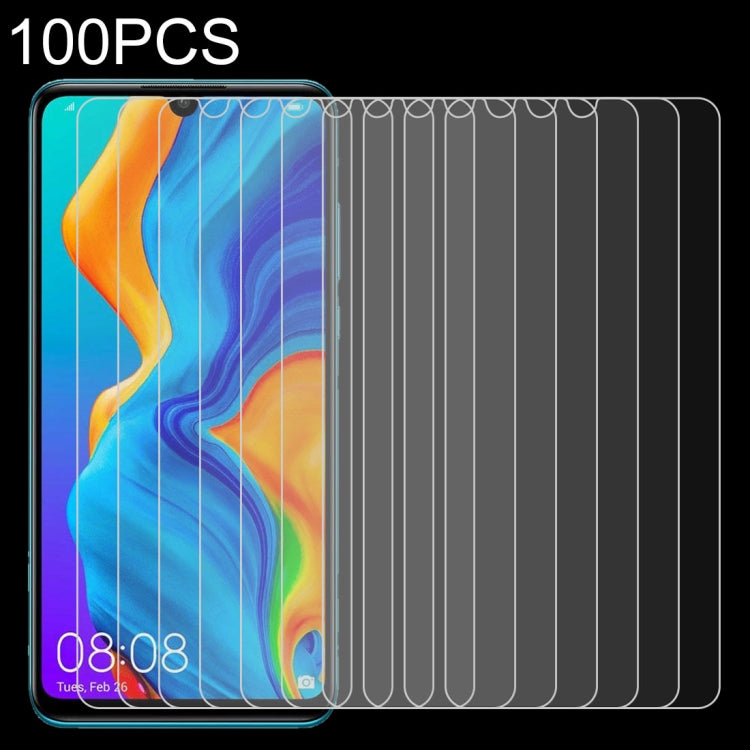100 PCS 0.26mm 9H 2.5D Tempered Glass Film for Huawei P30 Lite, For Huawei P30 Lite (100 PCS)