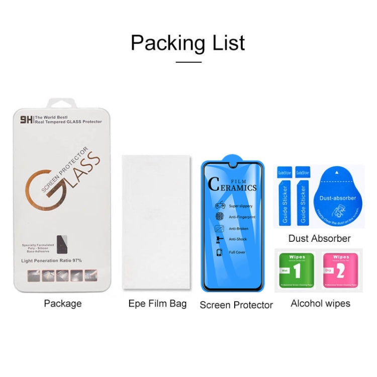 2.5D Full Glue Full Cover Ceramics Film for Xiaomi Mi A3 Lite / Mi CC9 / Mi 9, For Xiaomi Mi A3 Lite / Mi CC9 / Mi 9 (1 PC)
