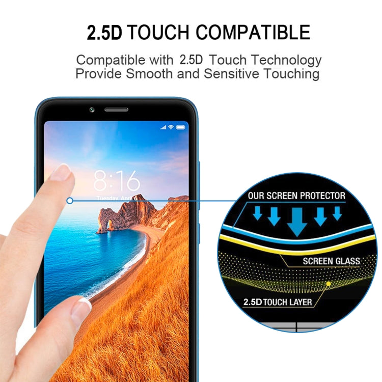 Full Glue Full Cover Screen Protector Tempered Glass film for Xiaomi Redmi 7A, For Xiaomi Redmi 7A