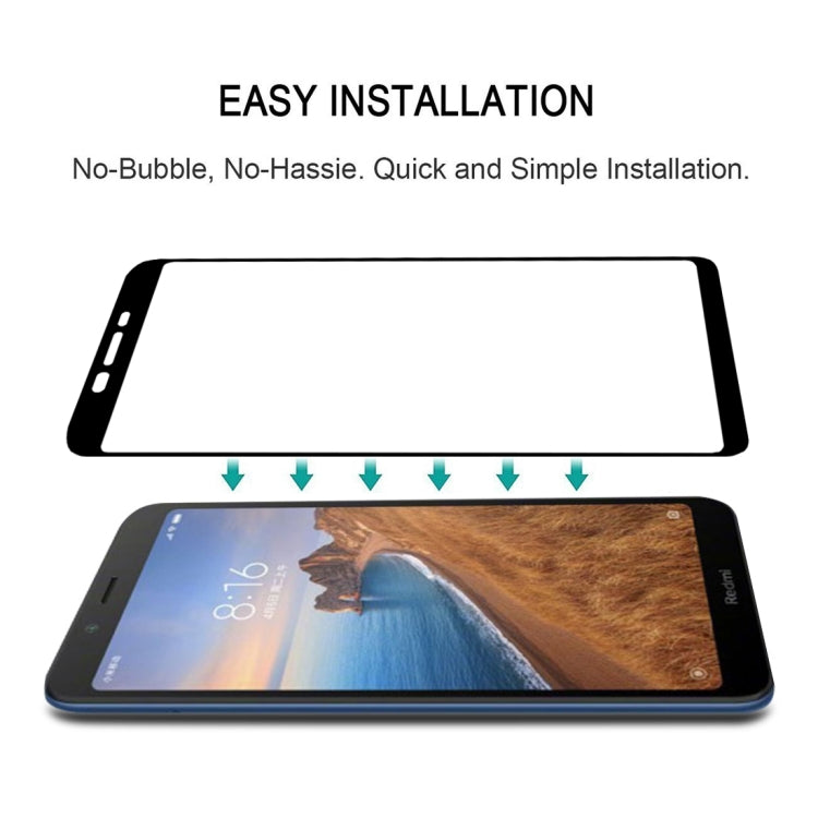 Full Glue Full Cover Screen Protector Tempered Glass film for Xiaomi Redmi 7A, For Xiaomi Redmi 7A