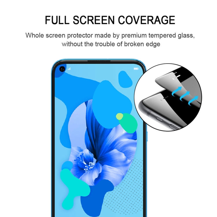 Full Glue Full Cover Screen Protector Tempered Glass film for Huawei Nova 5i, For Huawei Nova 5i
