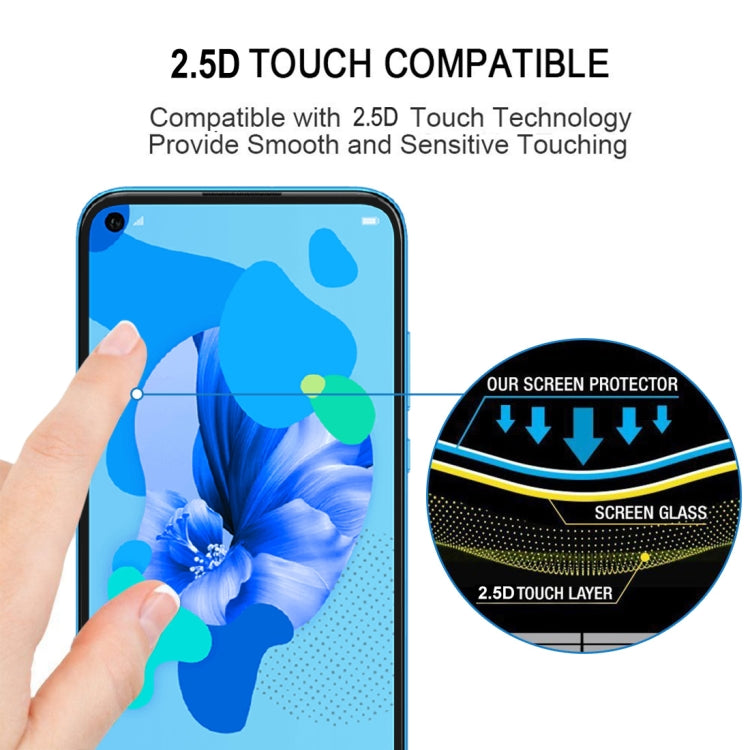 Full Glue Full Cover Screen Protector Tempered Glass film for Huawei Nova 5i, For Huawei Nova 5i