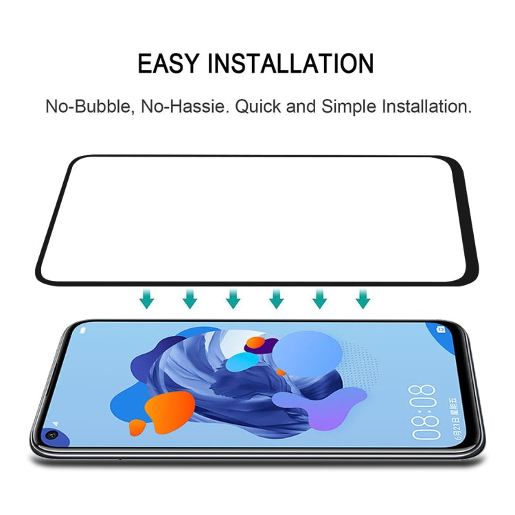 Full Glue Full Cover Screen Protector Tempered Glass film for Huawei Nova 5i, For Huawei Nova 5i