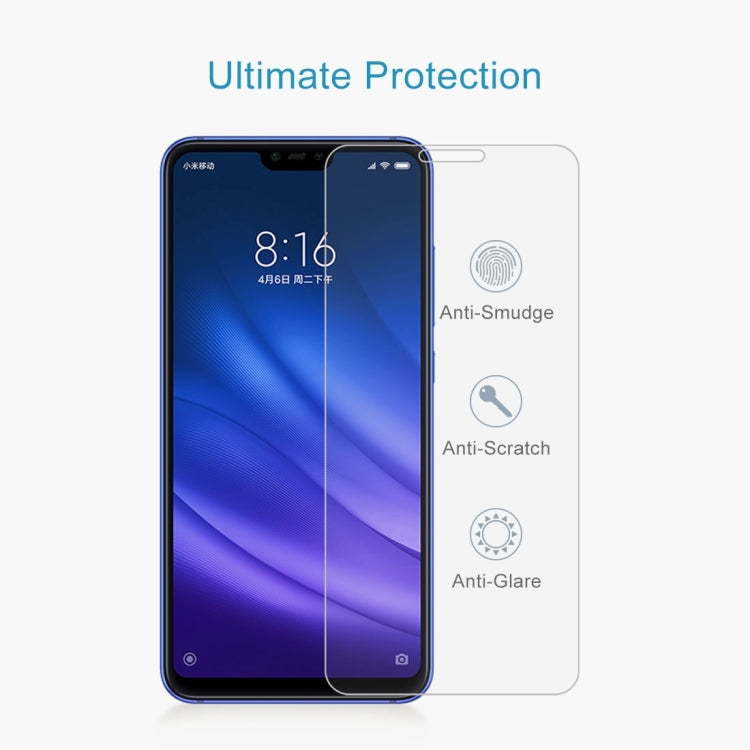 10 PCS 0.26mm 9H Surface Hardness 2.5D Tempered Glass Film for Xiaomi Mi 8 Lite, For Mi 8 Lite