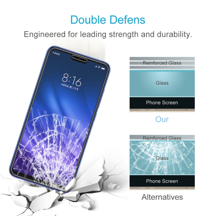 10 PCS 0.26mm 9H Surface Hardness 2.5D Tempered Glass Film for Xiaomi Mi 8 Lite, For Mi 8 Lite