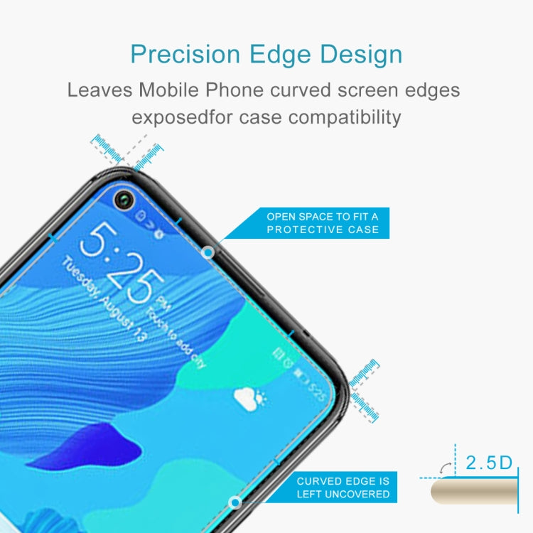 For Huawei Nova 5T 50 PCS 0.26mm 9H 2.5D Tempered Glass Film, For Nova 5T