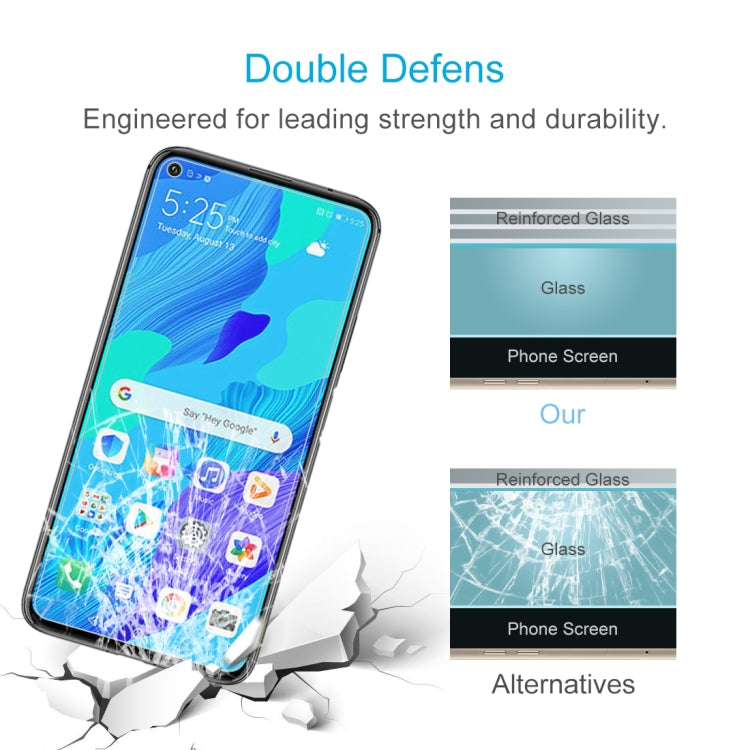 For Huawei Nova 5T 50 PCS 0.26mm 9H 2.5D Tempered Glass Film, For Nova 5T