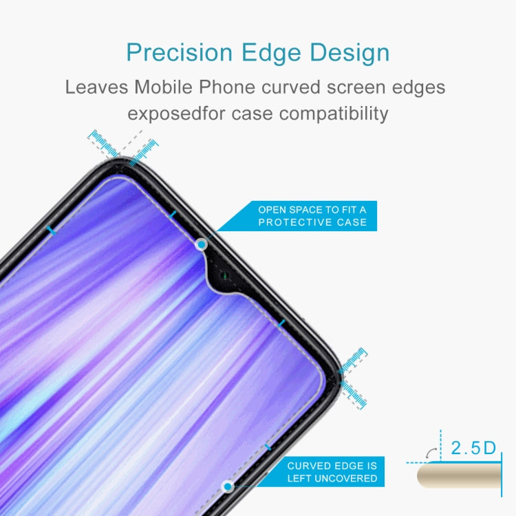 For Xiaomi Redmi Note 8 Pro 50 PCS 0.26mm 9H 2.5D Tempered Glass Film, ForRedmi Note 8 Pro