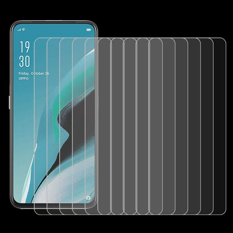 For OPPO Reno 2F 10 PCS 0.26mm 9H 2.5D Tempered Glass Film, For OPPO Reno 2F (10 PCS)