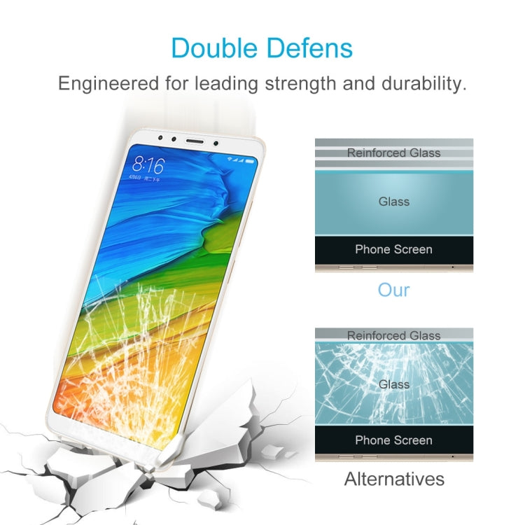 For Xiaomi Redmi 5 0.26mm 9H Surface Hardness 2.5D Explosion-proof Tempered Glass Screen Film, For Redmi 5