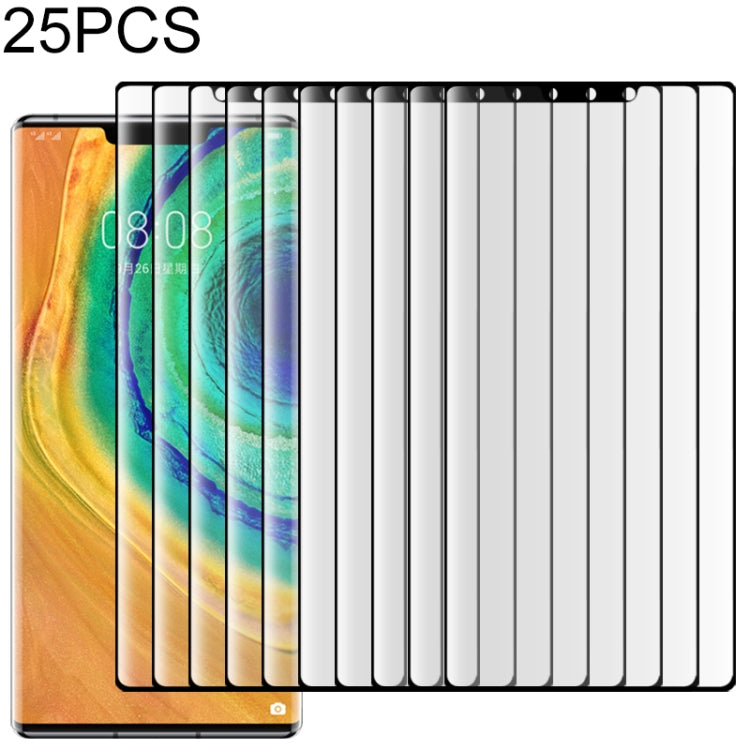 25 PCS Full Cover Screen Curved Protector Tempered Glass Film for Huawei Mate 30 Pro, For Huawei Mate 30 Pro