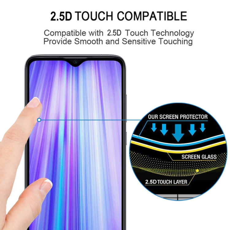 Full Cover Screen Protector Tempered Glass Film for Xiaomi Redmi Note 8 Pro, For Xiaomi Redmi Note 8 Pro (1 PC)