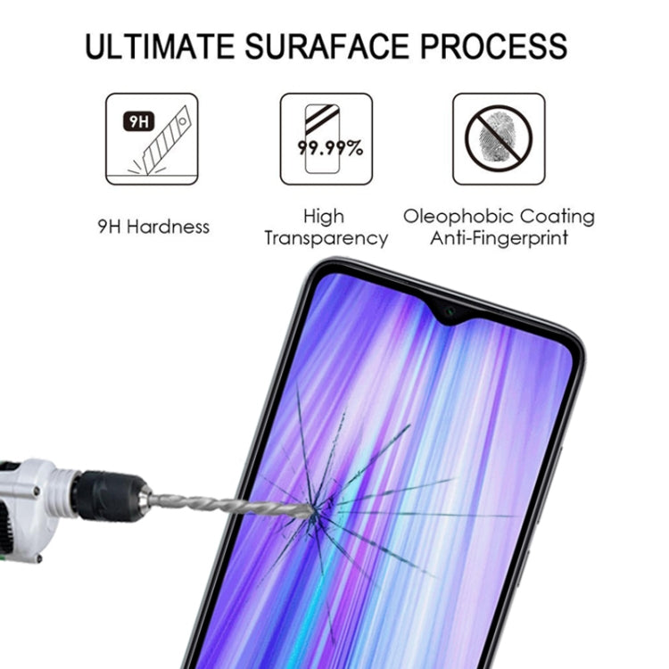 Full Cover Screen Protector Tempered Glass Film for Xiaomi Redmi Note 8 Pro, For Xiaomi Redmi Note 8 Pro (1 PC)
