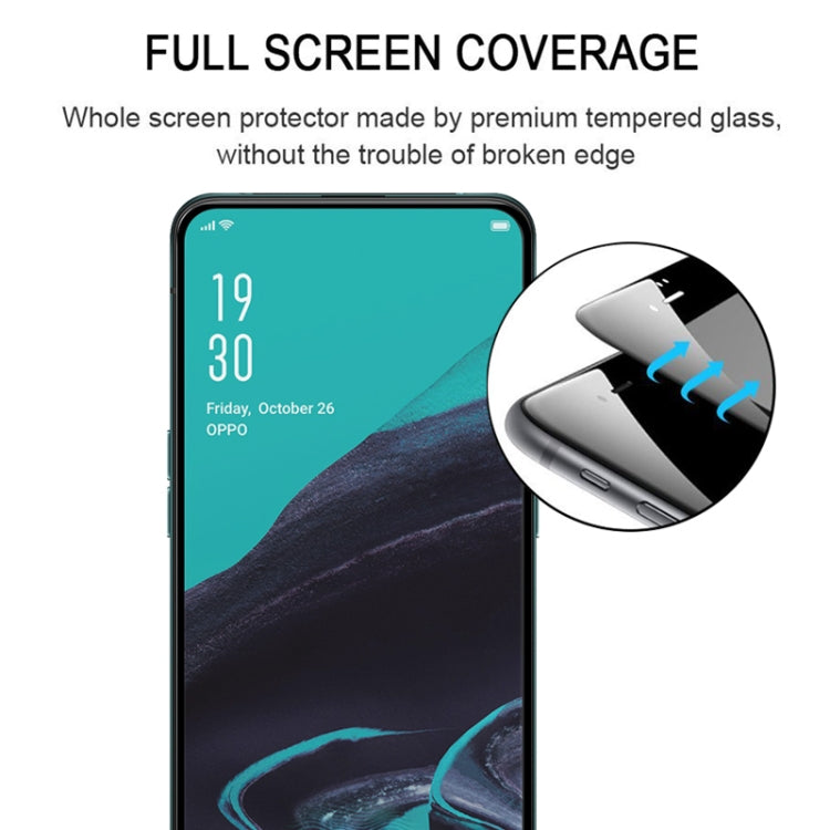 Full Cover Screen Protector Tempered Glass Film for OPPO Reno 2, For OPPO Reno 2