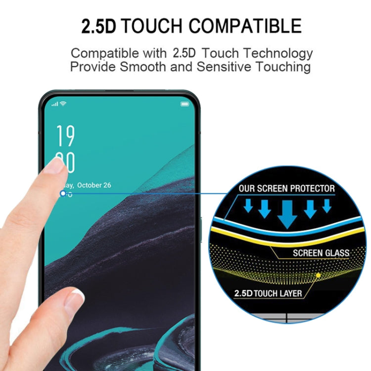 Full Cover Screen Protector Tempered Glass Film for OPPO Reno 2, For OPPO Reno 2