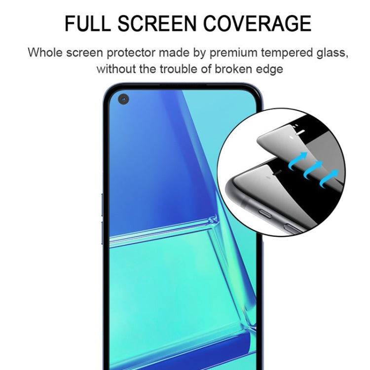 For OPPO A72 9D Full Glue Full Screen Tempered Glass Film, For OPPO A72