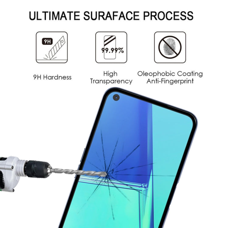 For OPPO A72 9D Full Glue Full Screen Tempered Glass Film, For OPPO A72