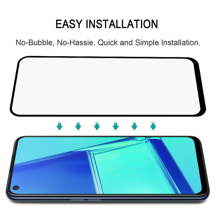 For OPPO A72 9D Full Glue Full Screen Tempered Glass Film, For OPPO A72