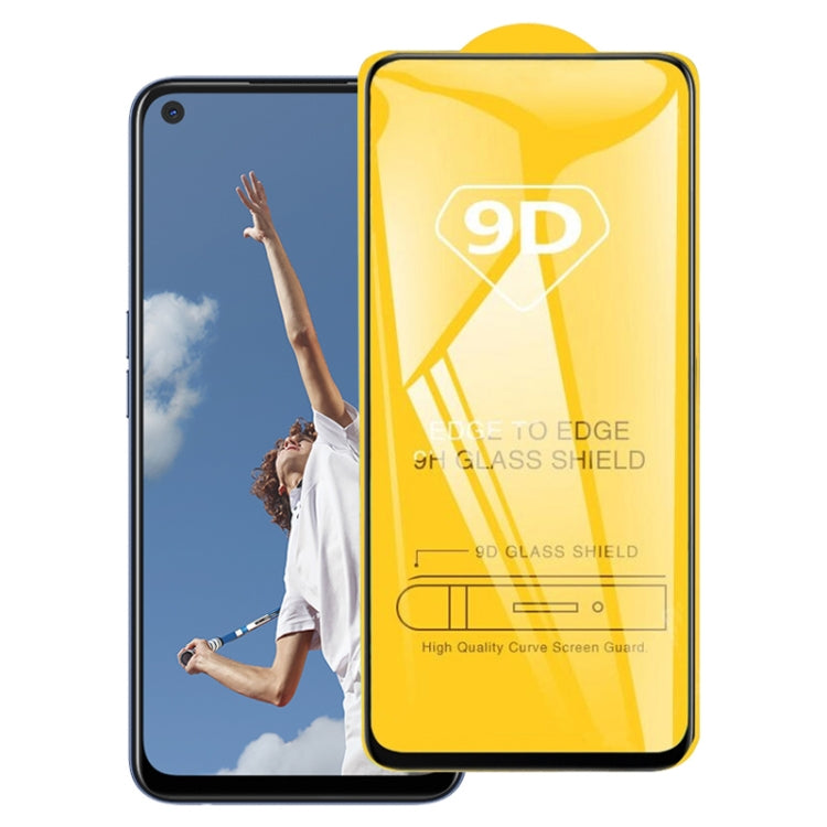 For OPPO A52 9D Full Glue Full Screen Tempered Glass Film, For OPPO A52
