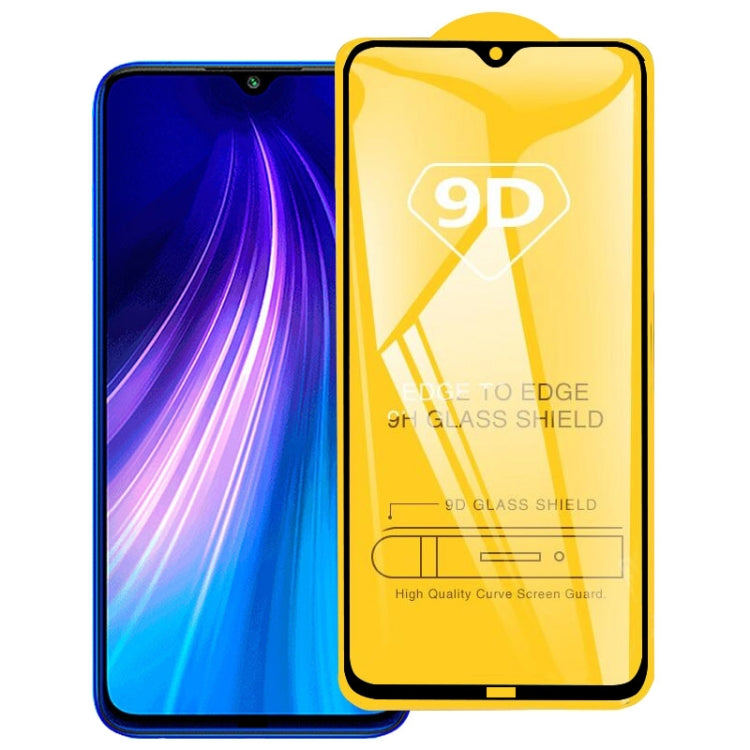 For Xiaomi Redmi Note 8T 9D Full Glue Full Screen Tempered Glass Film, For Xiaomi Redmi Note 8T (1 PC)