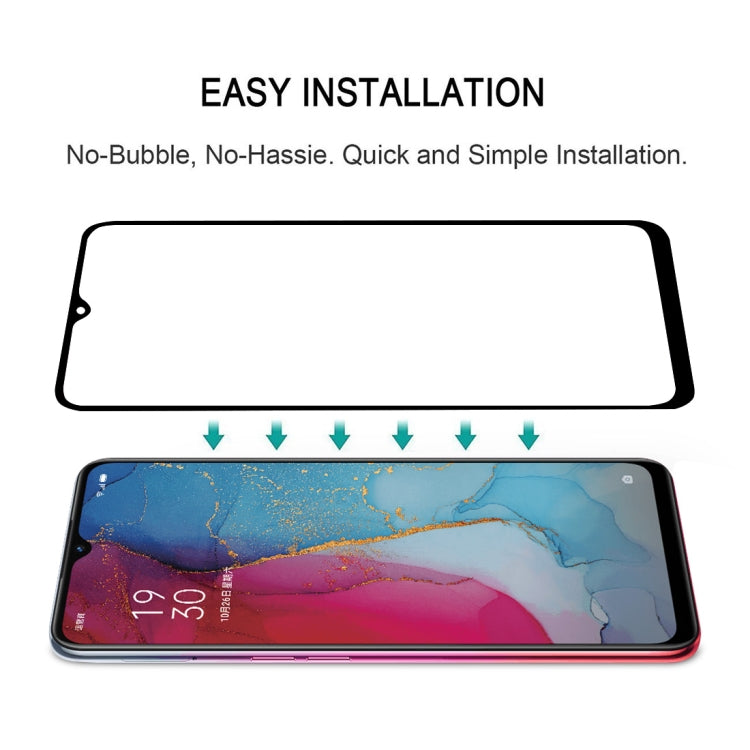 25 PCS For OPPO Reno 3 / Reno3 Youth Full Glue Full Cover Screen Protector Tempered Glass Film, For OPPO Reno 3 (25 PCS)