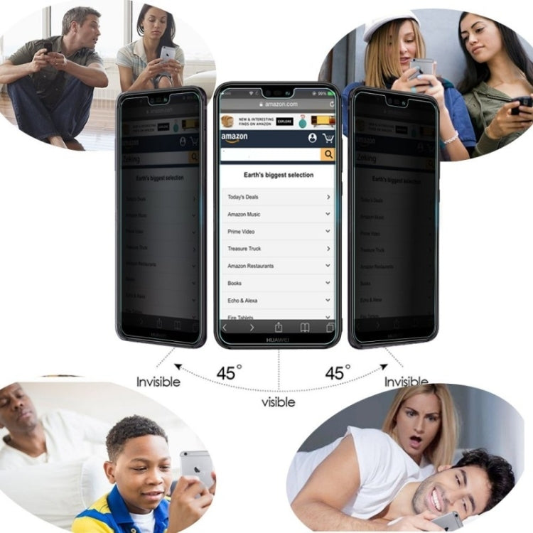 Full Cover Anti-spy Tempered Glass Film for Xiaomi Redmi Note 7, For Xiaomi Redmi Note 7