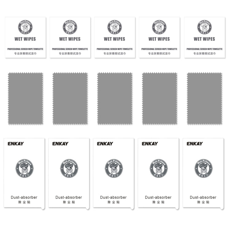 5 PCS ENKAY Hat-Prince 0.26mm 9H Surface Hardness 2.5D Full Screen Covered Tempered Glass Color Screen Film for Xiaomi Mi 8, For Mi 8 (5 PCS)