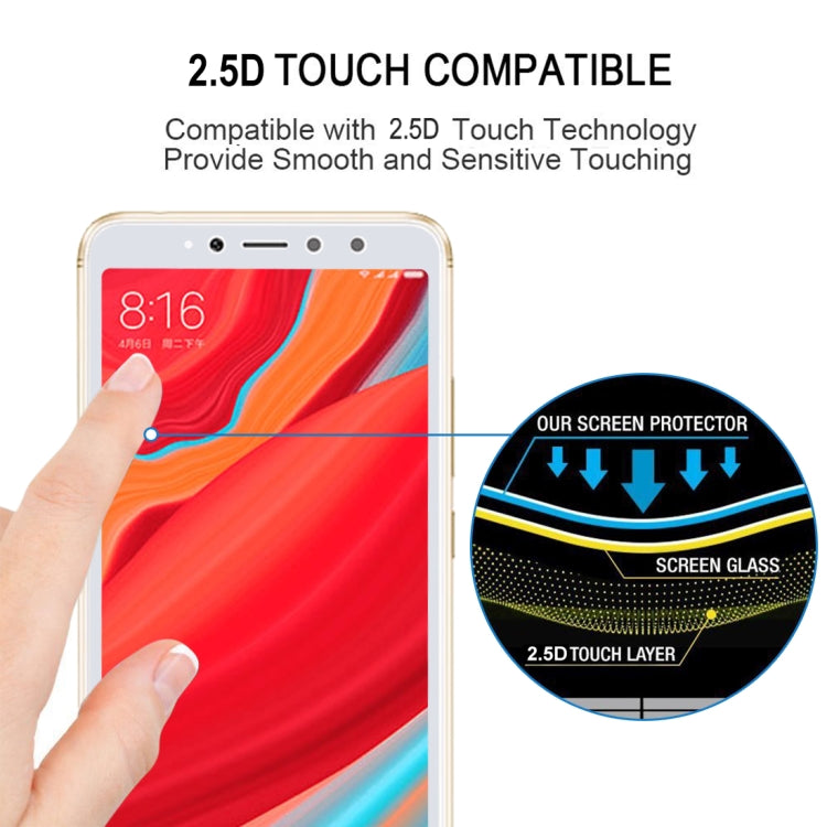 0.26mm 9H 2.5D Anti-scratch Silk-screen Tempered Glass Full Screen Film for Xiaomi Redmi S2, For Redmi S2 (1 PCS)