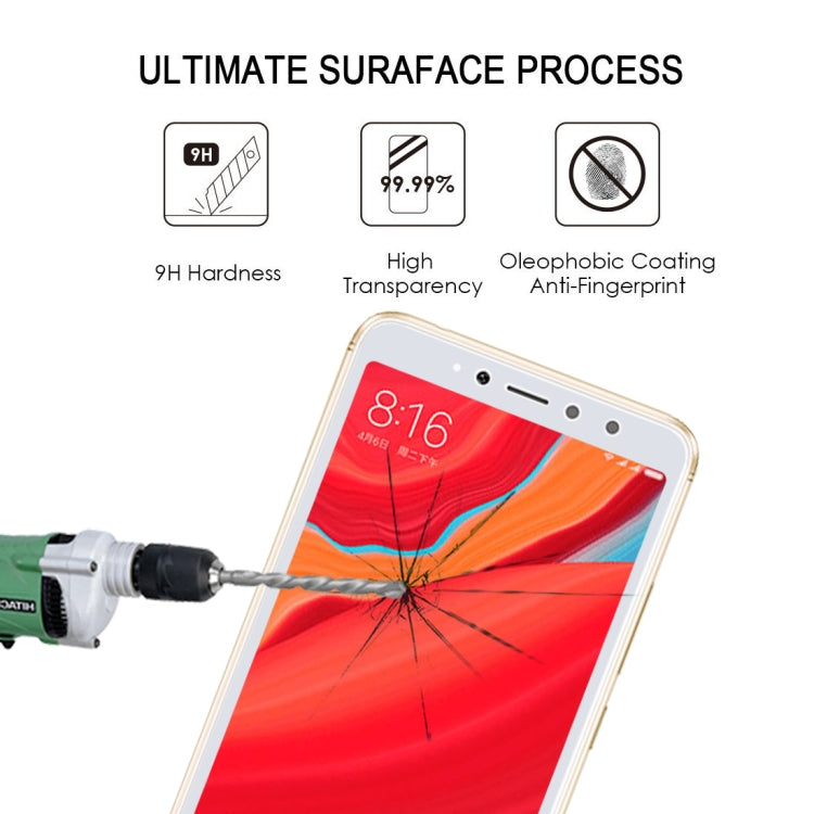 0.26mm 9H 2.5D Anti-scratch Silk-screen Tempered Glass Full Screen Film for Xiaomi Redmi S2, For Redmi S2 (1 PCS)
