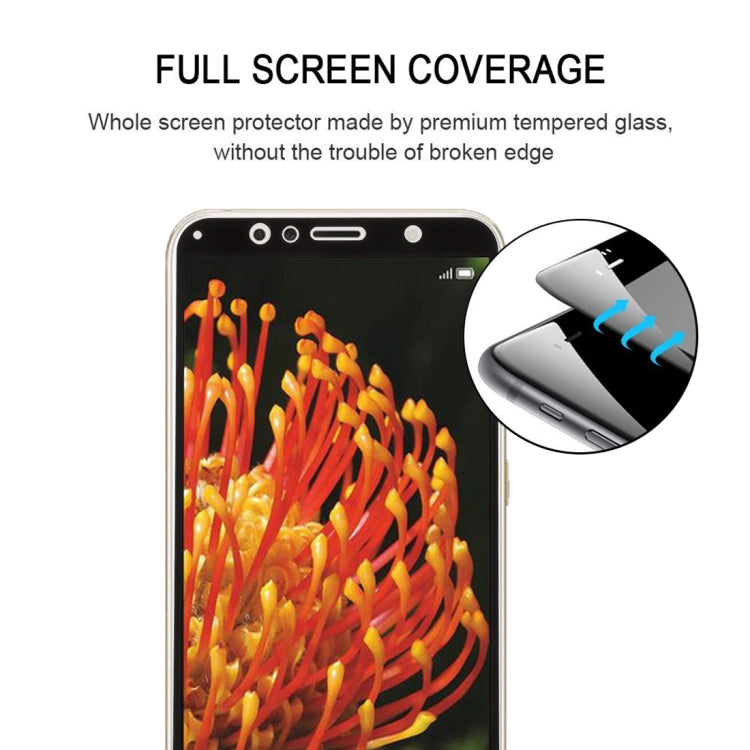 0.26mm 9H 2.5D Anti-scratch Silk-screen Tempered Glass Full Screen Film for Huawei Y6 (2018), For Huawei Y6 (2018) (1 PCS) Black
