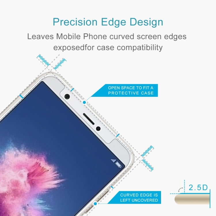 50 PCS for Huawei P smart / Enjoy 7S 0.26mm 9H Surface Hardness 2.5D Curved Tempered Glass Screen Protector Film, For P smart / Enjoy 7S
