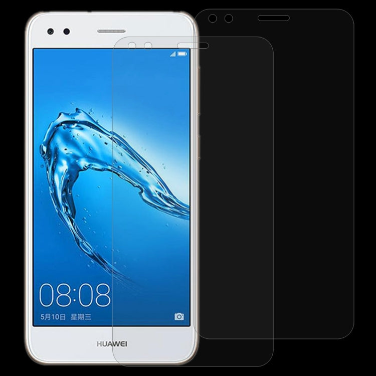 2 PCS for Huawei Y6 Pro (2017) 0.26mm 9H Surface Hardness 2.5D Curved Edge Tempered Glass Screen Protector, For Y6 Pro (2017)