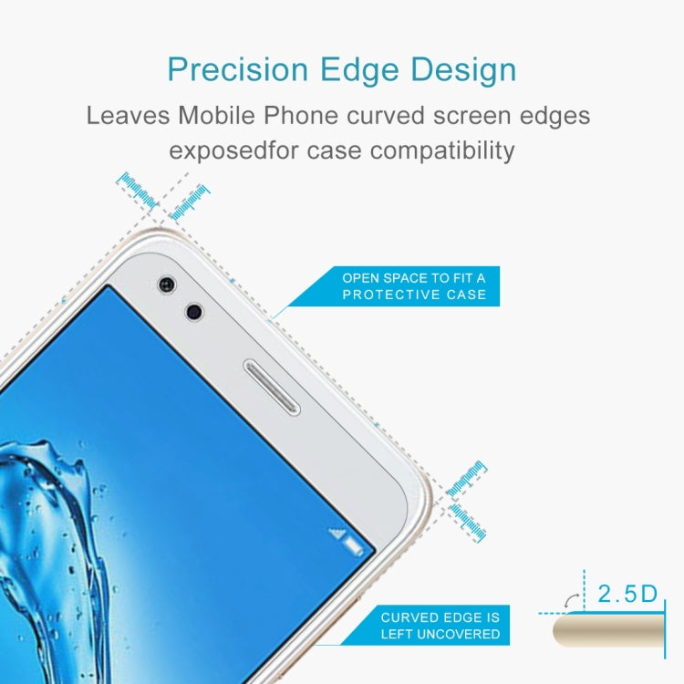 2 PCS for Huawei Y6 Pro (2017) 0.26mm 9H Surface Hardness 2.5D Curved Edge Tempered Glass Screen Protector, For Y6 Pro (2017)