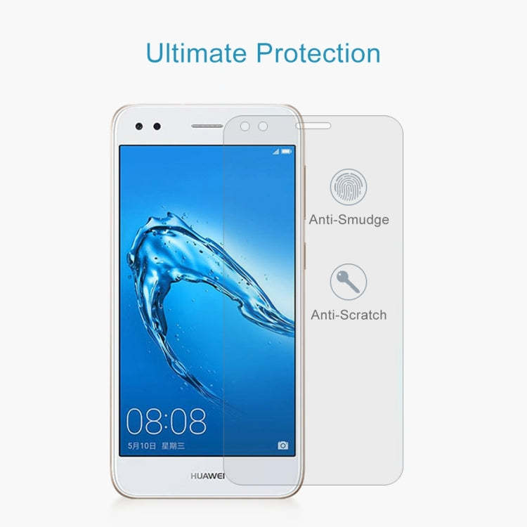 2 PCS for Huawei Y6 Pro (2017) 0.26mm 9H Surface Hardness 2.5D Curved Edge Tempered Glass Screen Protector, For Y6 Pro (2017)