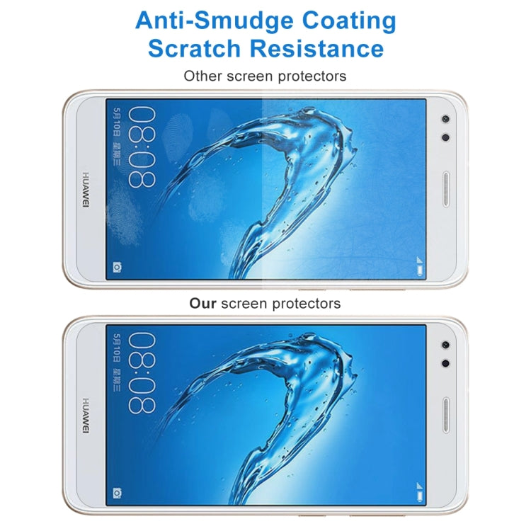 2 PCS for Huawei Y6 Pro (2017) 0.26mm 9H Surface Hardness 2.5D Curved Edge Tempered Glass Screen Protector, For Y6 Pro (2017)