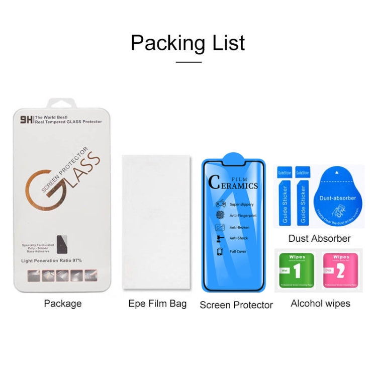 2.5D Full Glue Full Cover Ceramics Film for Huawei Y9 (2019) / Honor 8X, For Huawei Y9 (2019) / Honor 8X (1 PC)